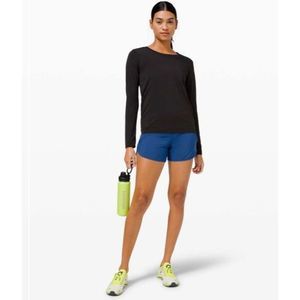 Lululemon Tracker Short V *4", Blue, Size 10